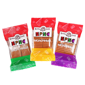 Ирис тираженный молочный "Изюминка Кубани", на сливочном масле, 20 г - Кондитерский комбинат "Кубань"