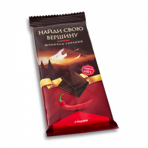 Шоколад "Найди свою вершину!" горький, с перцем,  100 г - Кондитерский комбинат "Кубань"