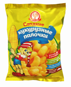 Кукурузные палочки "Золотце ты мое", 43 г Кукурузные палочки "Золотце ты мое", 43 г - Кондитерский комбинат "Кубань"