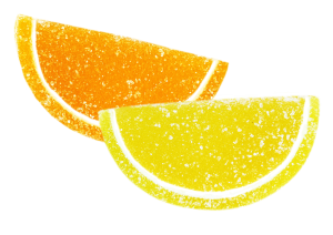 Мармелад "Апельсиновые и лимонные дольки" на агаре, в сахаре, весовой - Кондитерский комбинат "Кубань"
