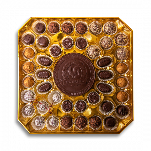 Изысканный набор шоколадных конфет ручной работы "Исполняя желания...",  480 г - Кондитерский комбинат "Кубань"