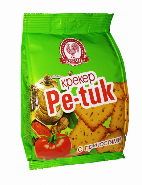 Крекер "Pe-tuk"солёный с томатом и пряностями, 100 г - Кондитерский комбинат "Кубань"