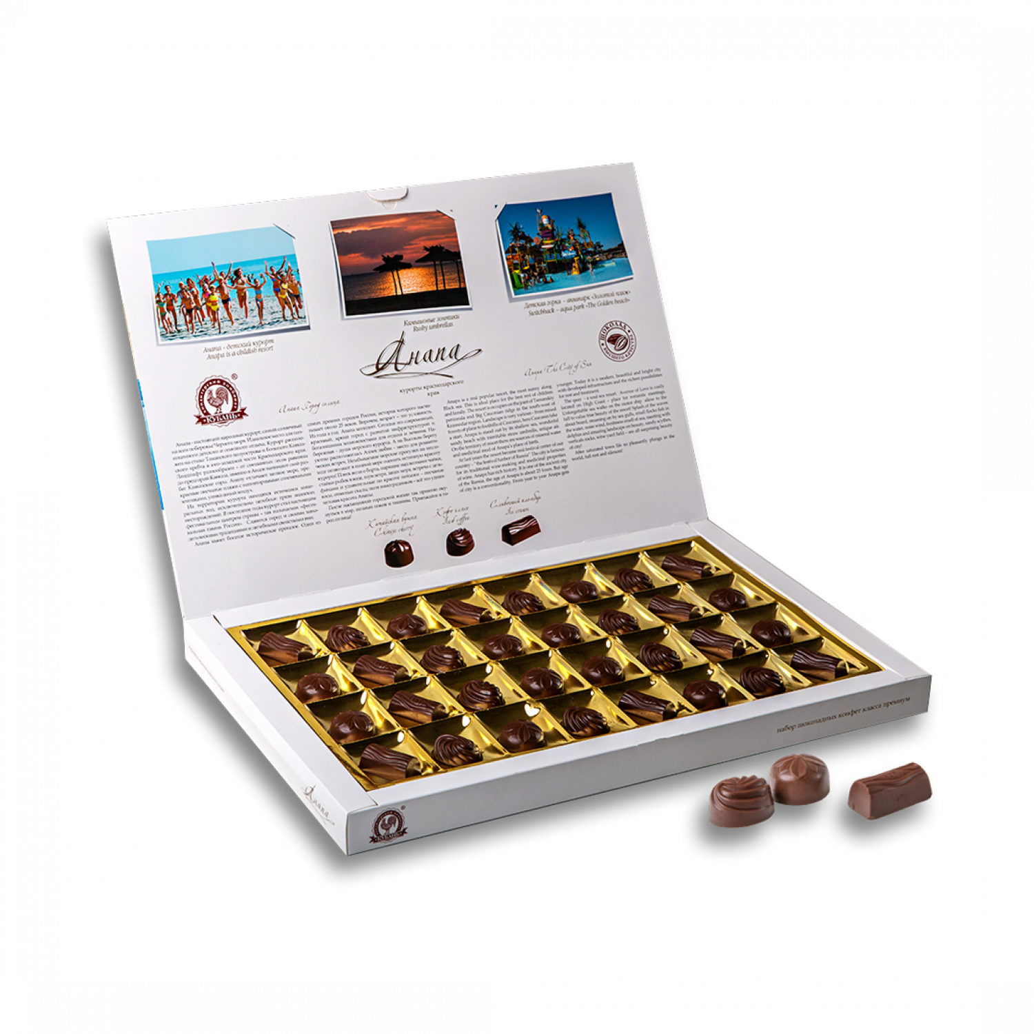 Набор шоколадных конфет класса Премиум "Анапа", 300 г - Кондитерский комбинат "Кубань"